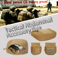 Sac d'accessoires tactique personnalisé en Velcro, sac de rangement universel à suspendre sur la poitrine, sac abdominal, multifonctionnel pour les sports de plein air, vente en gros