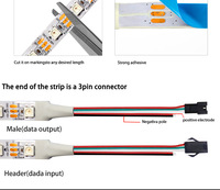 DC5V 12V RVB adressable individuellement Led Stripe Smart Led Strip Light Lumière auto-programmée