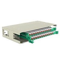 Boîtier de distribution de fibres optiques (ODF) FTTH 19 pouces 24/144 cœurs pour unité intérieure