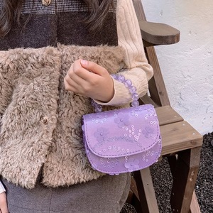 Nuevo Bolso Bandolera de PU con Diseño de Dibujos Animados, Semirredondo, con Lentejuelas, para Niñas, con Luz LED, DIY, para Cambiar el Hombro - Product Image 4