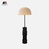 Lampes sur pied de style nordique de luxe pour chambre à coucher et salon, avec base en ciment moderne et éclairage LED pour la décoration du salon