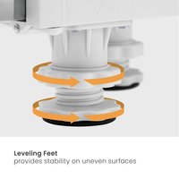Support mobile réglable en largeur pour machine à laver WMS08-4 avec roulettes verrouillables et pieds de nivellement pour sèche-linge et réfrigérateur
