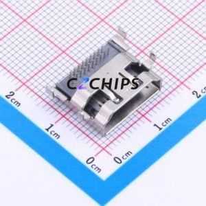 U-C-19DD-W-1 HDMI Connector Bent Lead Through Hole Connector HDMI-A Female 19P Sink Board - Product Image 1