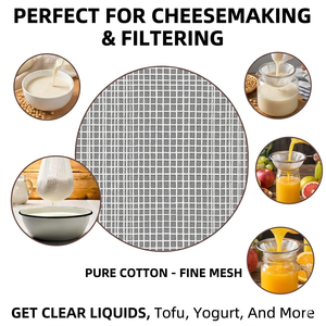 Chinesischer Hersteller Topping Brand Käsetuch 100% Baumwollgaze Vorgeschnittener Filterstoff Küche Gebleicht CE-Zertifiziert Modell - Product Image 1