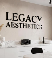 Lettres de logo personnalisées en acrylique pour la réception de l'entreprise