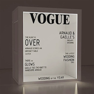 2025 kỹ thuật số Bán hàng nóng Tạp Chí gian hàng thủy tinh trong suốt hộp vuông gian hàng ảnh bộ dụng cụ chụp ảnh bằng giọng nói - Product Image 1