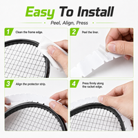 Bande de protection d'angle personnalisée en TPU pour raquette de pickleball 760x23mm 760x26mm – Film de protection flexible anti-rayures pour bord de raquette incurvé