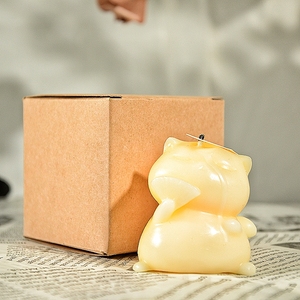 Bán buôn dễ thương phim hoạt hình mèo hình dạng nến chất lượng tốt nhà thương mại trang trí cho ngày sinh nhật Hàng Mã sử dụng nhà Máy Giá - Product Image 5