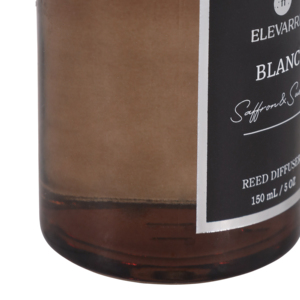ELEVARRE Diffusore a Bastoncini Blanc 150ml Fragranza Zafferano e Camoscio per Arredamento Casa - Product Image 4