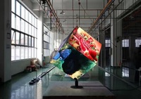 Publicité intérieur extérieur 3 face 4 face 5 face smart magic magic 3d vidéo magic cube led écran d'affichage pour affichage shop mall