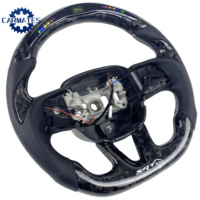 Volant en fibre de carbone forgée avec cuir perforé pour Dodge Challenger Charger SRT Hellcat 2015-2024, modification de course