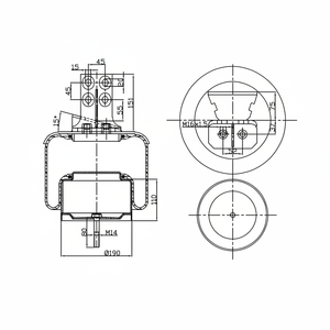 Soffietti, Sospensioni Pneumatiche Adatte per Molle ad Aria IVECO 290.1.396 - Product Image 1