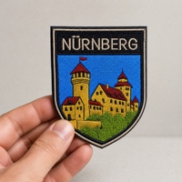 Écussons brodés personnalisés de style architectural urbain européen, badges moral à scratch pour vêtements, sacs à dos et accessoires d'équipement
