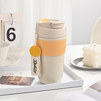 Gobelet isotherme en acier inoxydable personnalisé de 450 ml avec double couvercle