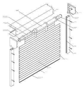 Ventes directes d'usine personnalisées <span class=keywords><strong>3m</strong></span> * 4m antivol <span class=keywords><strong>porte</strong></span> de <span class=keywords><strong>garage</strong></span> électrique en aluminium Design moderne pour le centre commercial et l'entrepôt - Product Image 4