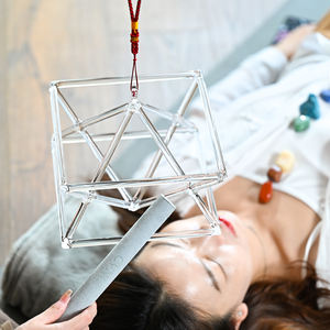 Jinfang Aangepaste Heldere Kristallen Zingende Merkaba Piramide Geluidstherapie Geneesinstrument Meditatie - Product Image 5