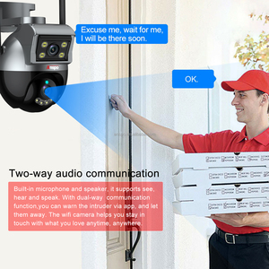 Icam365 App ống kính kép Wifi máy ảnh 3MP mạng không dây Camera CCTV An Ninh Sản phẩm tốc độ không thấm nước DOME PTZ camera - Product Image 3