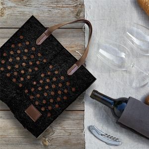 ถุงรู้สึกถึงไวน์แดง2ขวดเหมาะสำหรับเป็นของขวัญให้ถุงไวน์ - Product Image 3