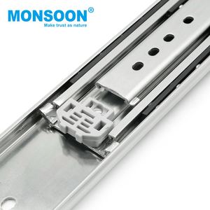 <span class=keywords><strong>Rail</strong></span> d'armoire industriel de 76mm de large porte d'armoire de cuisine roulement à billes en acier laminé à froid <span class=keywords><strong>rail</strong></span> coulissant de tiroir résistant <span class=keywords><strong>sans</strong></span> serrure - Product Image 4