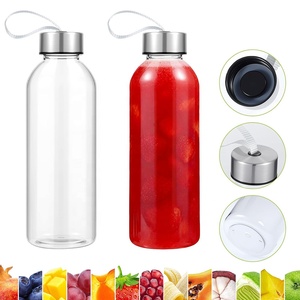 Bouteille d'eau en plastique PET transparente 500 ml avec marquage de <span class=keywords><strong>motivation</strong></span> pour jus et boissons, sans BPA, idéale pour les compléments alimentaires - Product Image 2