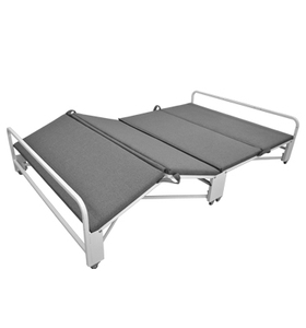 Xách Tay Gấp Giường Kích Thước Duy Nhất Với Nệm Nội Thất Văn Phòng Sử Dụng Nhà Kim Loại Mạnh Mẽ Khung Gấp Giường Với Bánh Xe - Product Image 2