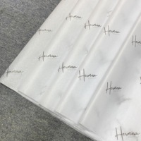 Papier de soie d'emballage imprimé personnalisé avec logo pour vêtements/fleurs/cadeaux