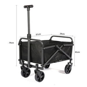 E-RIKE Mini Size Heavy Duty Collapsible <b>Foldable</b> <b>Trolley</b> Cart Garden Camping Beach Folding Wagon - Product Image 2