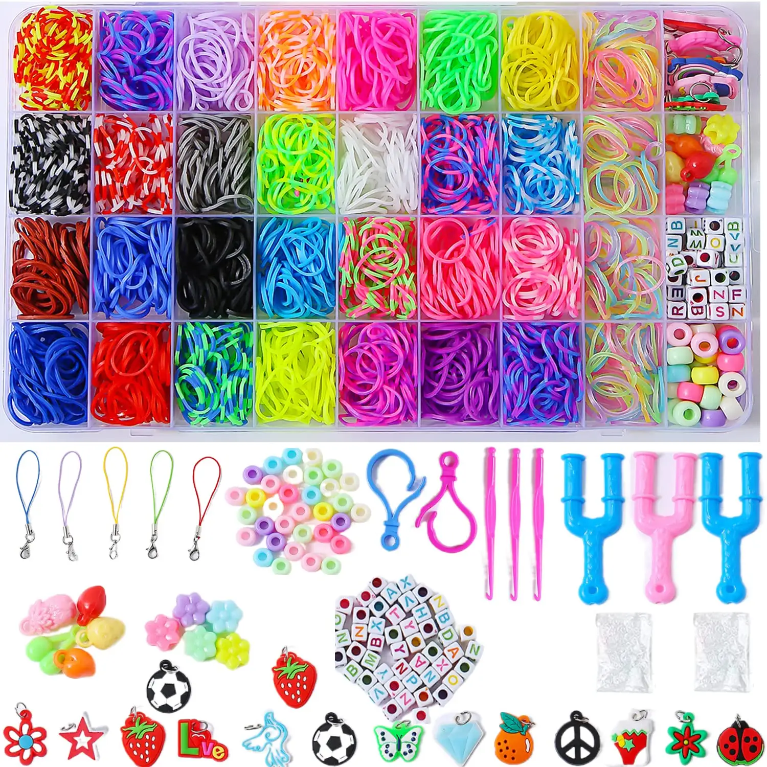 New Arrival Top Quality Jewelry Toys DIY Bracelet Making Kit Girls Rubber Band Bracelet For Gift For Children