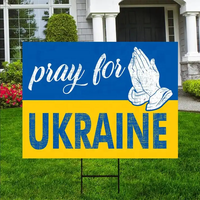 Commande minimum Décoration Ondulé UV imprimé Plastiques H piquet Vierge Pelouse coroplast yard signe personnalisé Yard Sign