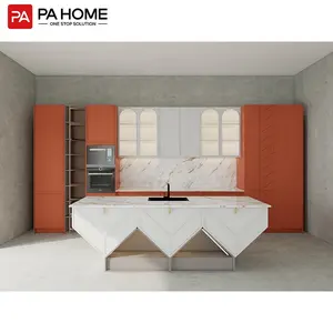 Best China commercial manufacturer kitchen furniture modern melamine wood kitchen cabinets