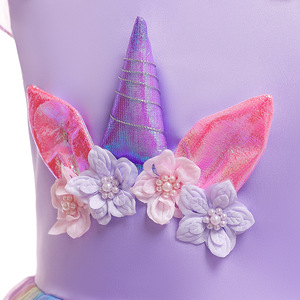 Fantaisie élégante demoiselle d'honneur enfant filles Tutu <span class=keywords><strong>licorne</strong></span> <span class=keywords><strong>robe</strong></span> d'<span class=keywords><strong>anniversaire</strong></span> avec <span class=keywords><strong>licorne</strong></span> bandeau DGLG-013 - Product Image 6