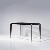 Chaises modernes bon marché avec poutres en pierre Top 6 places Ensemble table à manger rectangulaire Meubles de salle à manger pour la cuisine Salon Bar