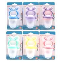 Lapin Bébé Fruits Frais Mangeoire Sucette Formation Massage Jouet Anneau De Dentition De Qualité Alimentaire Doux Sûr Silicone Pochettes