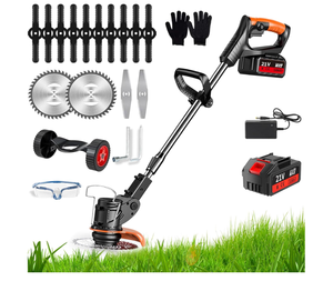 Tondeuse à mauvaises herbes 3 en 1 sans fil tondeuse à <span class=keywords><strong>gazon</strong></span> électrique coupe-herbe <span class=keywords><strong>brosse</strong></span> pour cour jardin hauteur réglable - Product Image 1