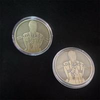 Pièce commémorative créative en bronze pour couple, collection de souvenirs intimes, cadeau pour la Journée du Peuple