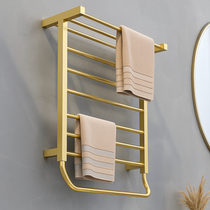 <span class=keywords><strong>Radiateur</strong></span> chauffe-serviettes mural électrique <span class=keywords><strong>haut</strong></span> <span class=keywords><strong>de</strong></span> <span class=keywords><strong>gamme</strong></span> moderne en acier inoxydable finition chromée pour usage hôtelier - Product Image 4