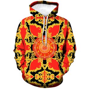 Felpa con Cappuccio Best Seller per <span class=keywords><strong>Uomo</strong></span> con Stampa Dorata dei Segni Zodiacali, Pullover Astrologico Mitologico per Uso Quotidiano e Casual - Product Image 3
