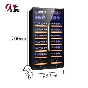 Nevera para Vinos Integrada de Lujo Jiufu, Doble Zona, Gabinete Grande, Enfriador Integrado JF-830S, Exhibidor de Vinos - Product Image 5
