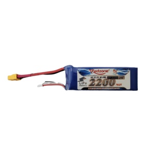 Batterie Lipo TX <span class=keywords><strong>Redzone</strong></span> R&F 25C 2200mAh 7.4V 2S pour drone, pour applications de charge - Product Image 1