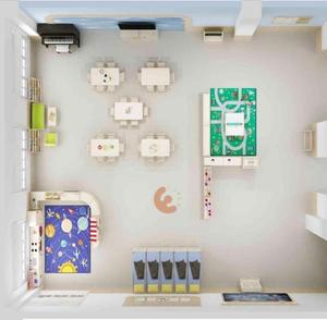 Eibele Prix bon marché du mobilier de salle de classe pour garde d'enfants Toddler Wood Kindergarten Furniture Kid Wood Child Education Nursery Center - Product Image 3