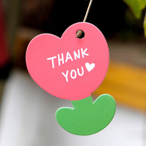 Creative cute flower blessing message hanging tag piccola <span class=keywords><strong>carta</strong></span> fresca per il giorno della dea del giorno dell'insegnante - Product Image 5