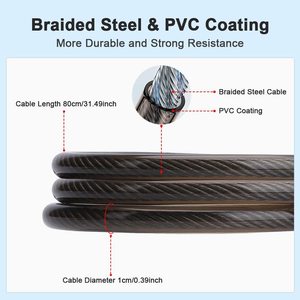 110db báo động thép không thấm nước Cable Swing Gate & Glass <span class=keywords><strong>Door</strong></span> <span class=keywords><strong>Lock</strong></span> với cho điện thoại thông minh app điều khiển xe đạp thông minh khóa - Product Image 6