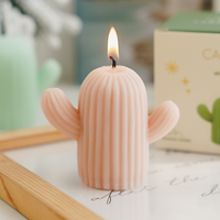 Bougie parfumée Cactus, cadeau d'ambiance, petit cadeau, bougie parfumée artisanale, cire de modelage simulée