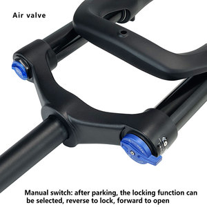 אביזרים לאופני חוף 20x4.0 26x4.0 מזלג קדמי מסגסוגת מגנזיום בולם זעזועים מזלג אוויר 135 מ\\\"מ לאופניים עם צמיגים רחבים - Product Image 6