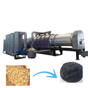 Horno Rotatorio Industrial para la Carbonización de Cáscaras de Anacardos, Planta de Producción de Carbón de Bambú - Product Image 1