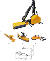 Matériel agricole : Tondeuse à gazon pour tracteur avec prise de force et cisaille hydraulique pour haies, composant essentiel de boîte de vitesses pour travaux d'arboriculture