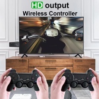 Nouvelle console rétro M8 4K populaire avec manette sans fil 2,4 GHz noire 2,4G RAM pour jeux HD