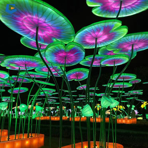 JFL-11 Speeltuin Kerst Outdoor Chinese Lotus Bloem Zijden Lantaarn - Product Image 1