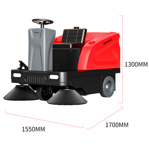 Machine de balayage industrielle motorisée pour parcs commerciaux et routes, pour le nettoyage des feuilles et du sable - Product Image 6