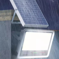 Éclairage routier extérieur IP66 ABS étanche 100W 200W 300W LED solaire 6000K lumière du jour 120° angle de faisceau télécommande super lumineux